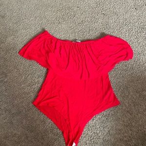 Fashinova flared red body suit
